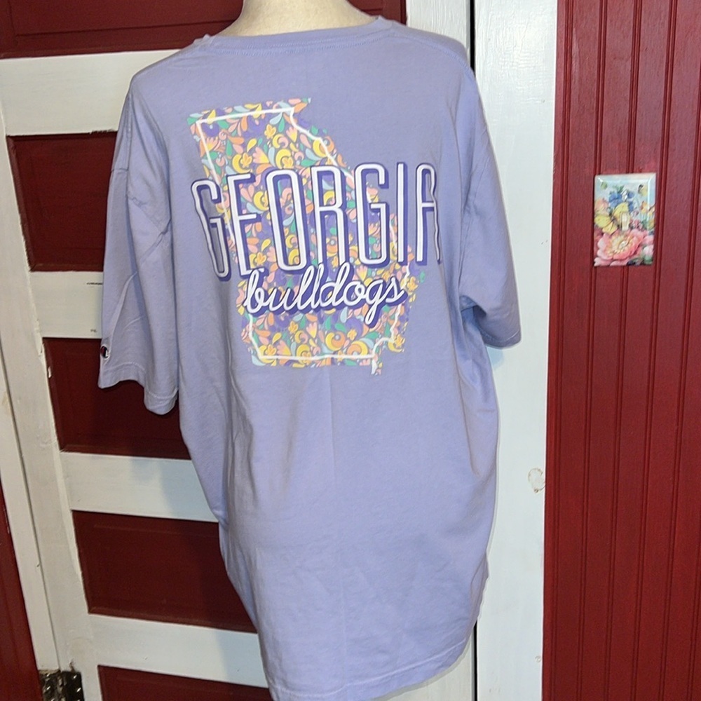 Champion Georgia Bulldogs Lavender  Purple T-Shirt Women’s 2X - Picture 3 of 8
